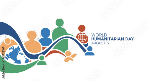 World Humanitarian Day awareness campaign logo.