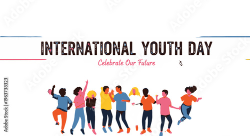 International Youth Day celebration concept.
