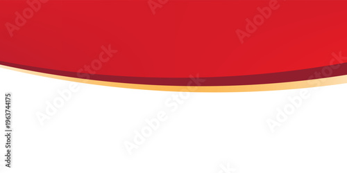 Modern Red and Cream Abstract Wave Background, Elegant Corporate Header Design. vector illustration