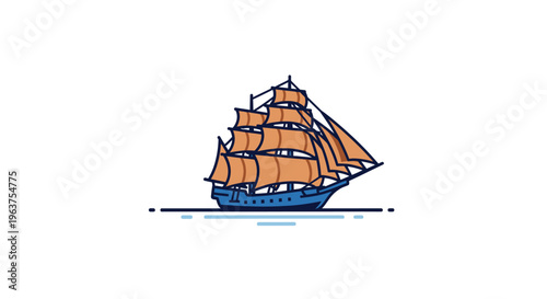 Sailing Ship Vessel Ocean Voyage.