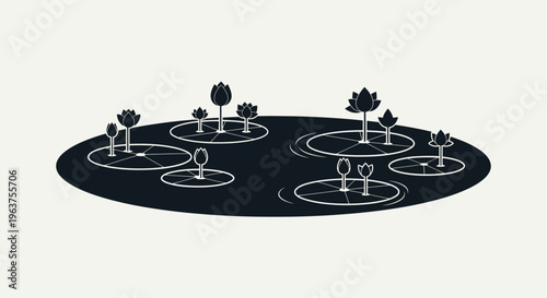 Black golf putting green surface.