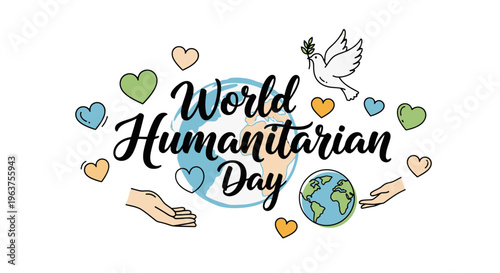 World Humanitarian Day awareness campaign logo.