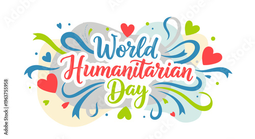 World Humanitarian Day awareness campaign logo.