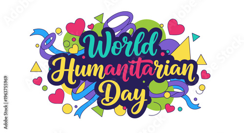 World Humanitarian Day awareness campaign logo.