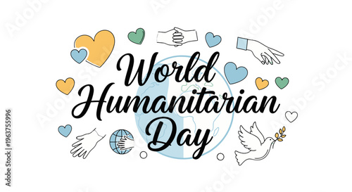World Humanitarian Day awareness campaign logo.