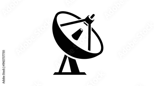 Satellite Dish Antenna Telecommunications Equipment.
