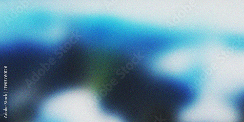 Abstract Cinematic Blue and White Light Leak Background with Moody Grainy Film Texture