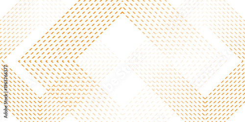 Modern glossy orange square line pattern on a white background. Elegant graphic design. Futuristic technology concept.