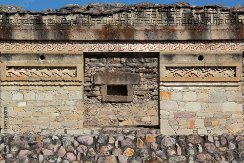 Mitla is an archaeological zone of the Zapotec culture, a tourist destination in the Magical Town of San Pablo Villa de Mitla, in Oaxaca, Mexico