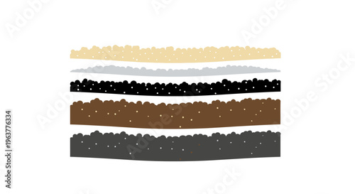 Stack of colored rubber belts.