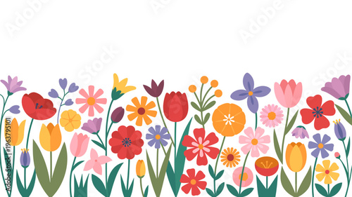 A vibrant and colorful floral arrangement displays a variety of wildflowers and garden blooms against a clean white background high quality professional detailed modern elegant stylish