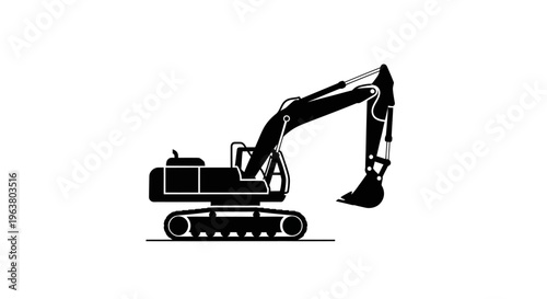 Heavy duty excavator machine equipment.
