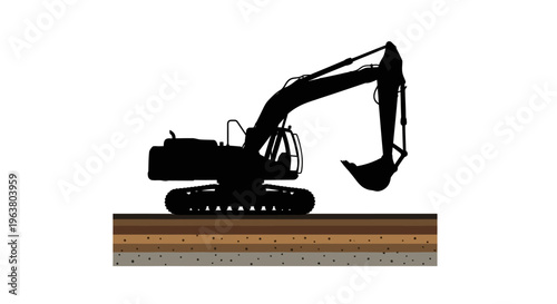 Heavy duty excavator machine equipment.