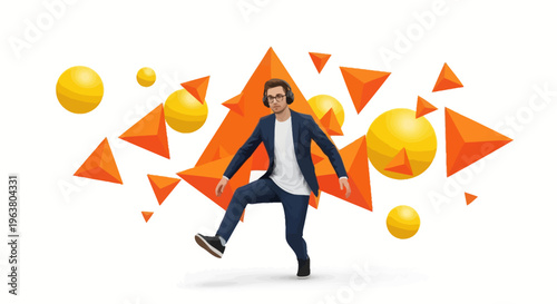 Modern Creative Professional Navigating Complex Data and Agile Workflows with Precision and Agility