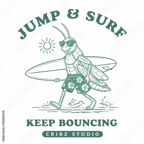 Insect Wearing Sunglasses and Shorts.