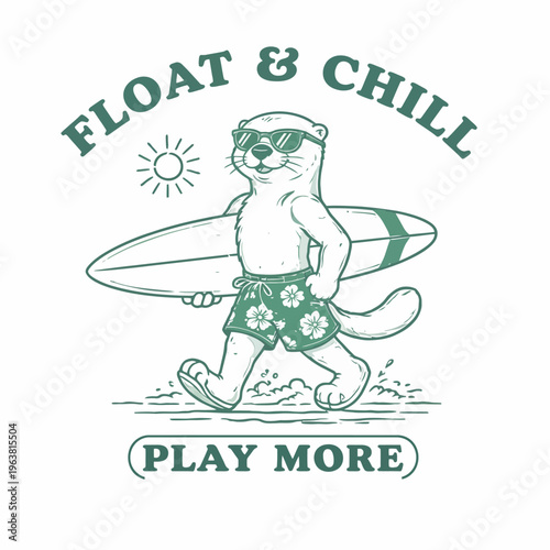 Seal wearing sunglasses and shorts.