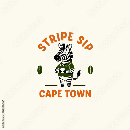 Zebra wearing green jersey Cape Town.