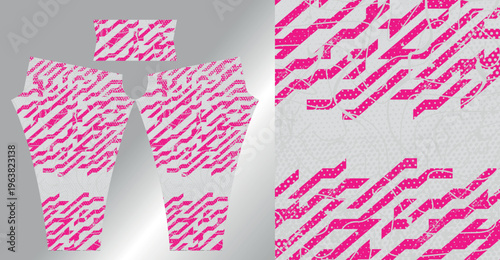 Abstract background style for sports leggings