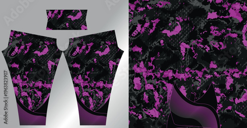 Abstract background style for sports leggings