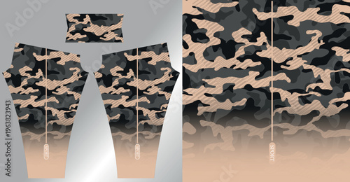 Abstract background style for sports leggings