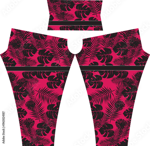 Abstract background style for sports leggings