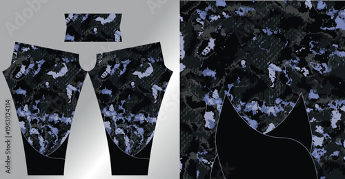 Abstract background style for sports leggings