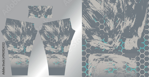 Abstract background style for sports leggings