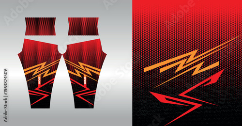 Abstract background style for sports leggings