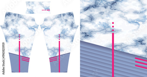 Abstract background style for sports leggings