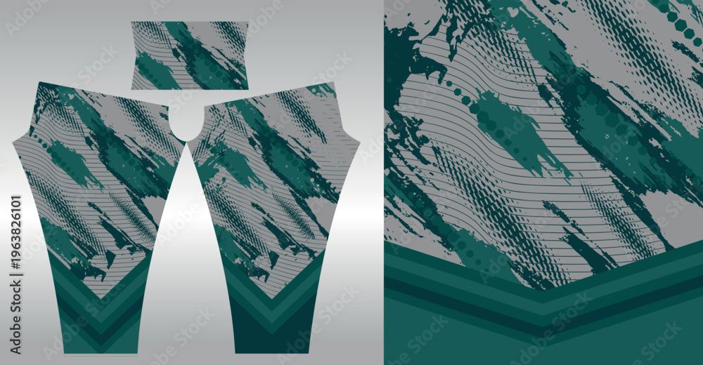 Naklejka premium Abstract background style for sports leggings