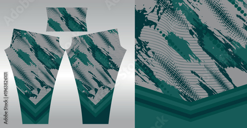 Abstract background style for sports leggings