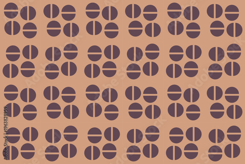 Geometric Background Circle Shapes and Designs Brown Colors Geometric Pattern Abstract Background 