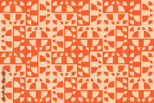 Geometric Pattern Abstract Background Geometric Background Circle Shapes and Designs Orange Colors 