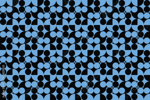 Blue Colors Geometric Pattern Abstract Background Geometric Background Circle Shapes and Designs 