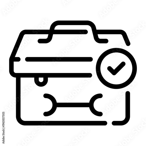tool box line icon