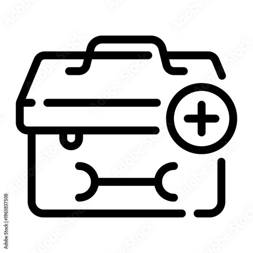 tool box line icon