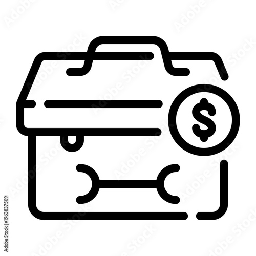 tool box line icon