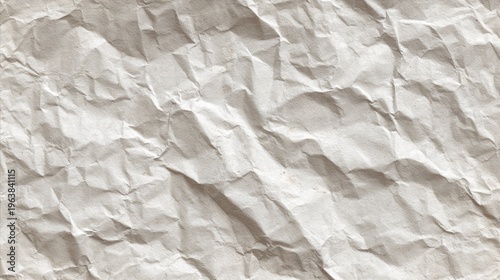 Close up of crumpled paper texture for design background concept