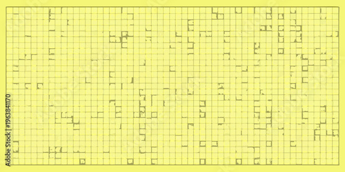 Abstract grid pattern with sparse lighter colored rectangular shapes