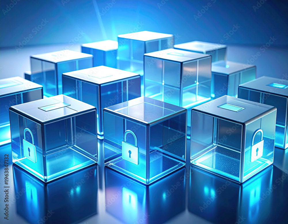 Fototapeta premium サイバーセキュリティとデータ保護のコンセプト | Cyber security and data protection concept