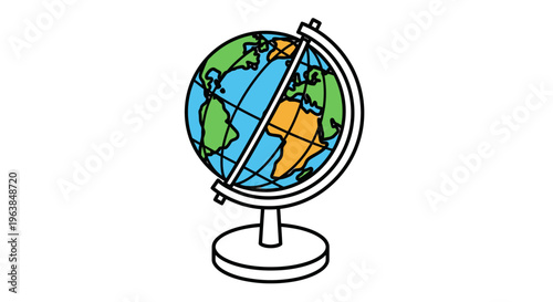 Globe on a stand desk accessory.