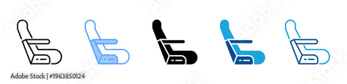 Seat icon multiple style and collection