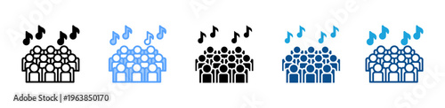 Audience icon multiple style and collection