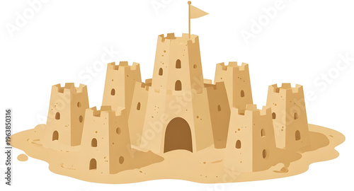 sand, sandcastle, castle, beach, seaside, ocean, sea, waves, summer, vacation, holiday, fun, play, kids, children, summerfun, sandcastlefun, fortress, tower, moat, sculpture, sandart, sandy, shore, co
