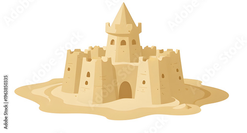 beach, sandcastle, sand, castle, seaside, ocean, sea, waves, summer, vacation, holiday, fun, play, kids, children, summerfun, sandcastlefun, fortress, tower, moat, sculpture, sandart, sandy, shore, co