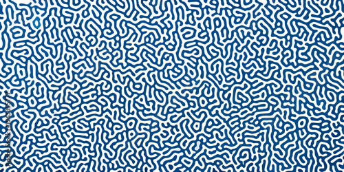 Intricate blue and white organic pattern resembling coral or brain matter