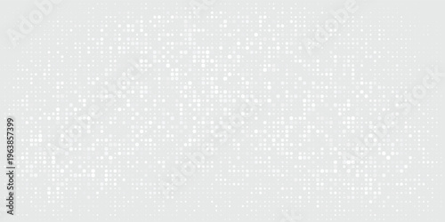 Abstract background with minimalist white digital data dot patterns.