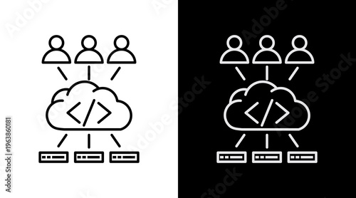 Multi Tenant White Icon Set Design