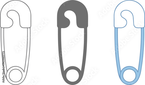 Set of minimalist planet Saturn icons in outline silhouette and colorful flat vector styles for space design.