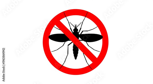No Mosquitoes Allowed - Pest Control Warning Sign
